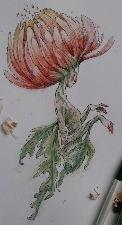 Spiderwick Drawings, Fantasy Plants Drawing, Whimsical Mushroom Art, Fae Drawings, Mushroom Fairy Art, Piskel Art, Fairy Drawings, Arte Inspo, Arte Sketchbook