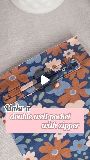 Lönn Design | Sewing tutorials and tips on Instagram: "Is this something for you? Drop a 🌸 in the comments. You have to try to make a double welt pocket with zipper by using this method! There is no need for extra welts, you make it from one piece of pocket lining! Amazing, don't you agree? . . . . . . . . . #visytokiga #visygale #sewingtips #ompelu #handcrafted #sew #sewingforkids #sytillbarn #sytilbarn #nähenfürkinder #sewistsofinstagram #sewingvlog #sewingblogger #millenialsewing #sewmywardrobe #imadethis" Welt Pocket Tutorial, Double Welt Pocket, Pocket Tutorial, Zipper Tutorial, Pocket With Zipper, Sewing For Kids, Sewing Hacks, Sewing Tutorials, Welt Pocket