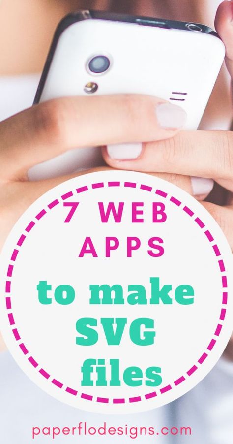 Want to learn how to use an app to make svg files for Cricut? Here are 7 apps to create svg files. #paperflodesign #appstocreatesvgfiles #appsforsvg Make Svg Files, Cricut Apps, Cricut Svg Files Free, Easy Apps, Cricut Craft Room, 3d Christmas, Silhouette Cameo Projects, Cricut Tutorials, Cameo Projects