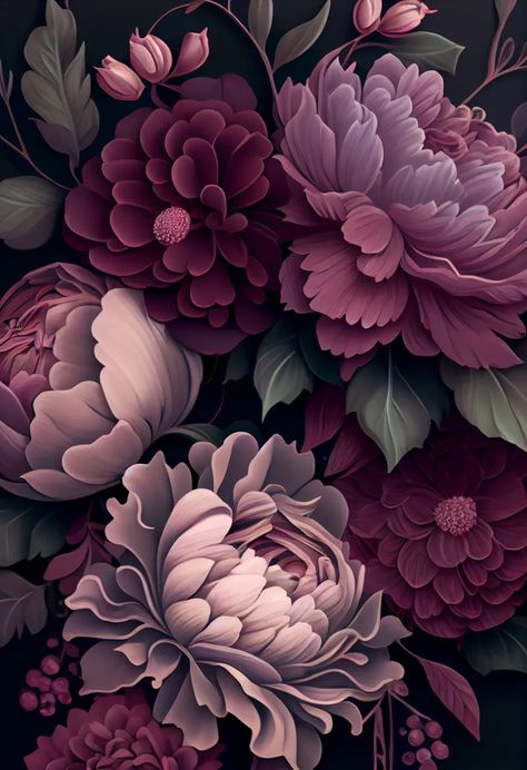 Free Colorful Flower Background Fleurs Art Nouveau, Flower Iphone Wallpaper, Dark Flowers, Wallpaper Nature Flowers, Art Gallery Wallpaper, Flower Art Images, Flower Background, Flower Phone Wallpaper, Dark Floral