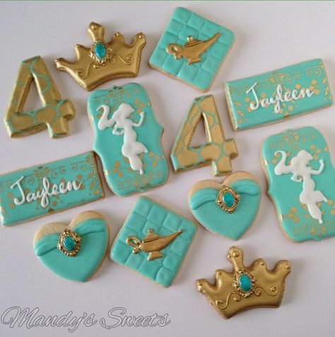 MANDYS SWEETS on Instagram: “Princess Jasmine inspired cookies ✨#princessjasmine #jasmine #jasminecookies #princessjasminecookies #arabiancookies #princessjasmineparty #genie #genielamp #mandyssweets” Aladdin Cookies, Jasmine Cookies, Jasmine Birthday Cake, Princess Jasmine Party, Aladdin Birthday Party, Princess Jasmine Birthday Party, Princess Jasmine Birthday, Aladdin Party, Jasmine Party