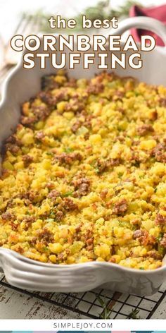 Wallpapers Food, Food Recipes Dinner, Best Cornbread, Cornbread Stuffing Recipes, Sausage Cornbread Stuffing, Food Wallpapers, Healthy Aesthetic, Dressing Recipes Cornbread, Cornbread Stuffing