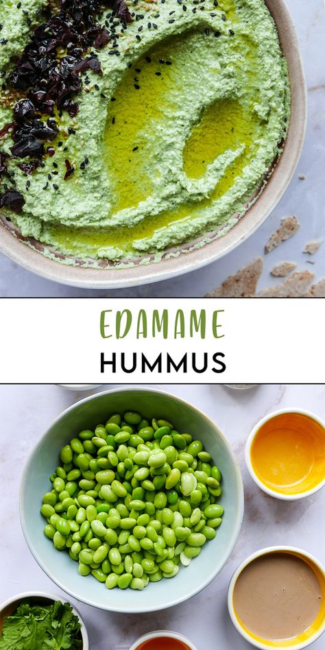 Sandwich Condiments, Edamame Hummus Recipe, Edamame Snack, Edamame Hummus, Edamame Recipes, Friends Recipes, Edamame Beans, Vegetarian Sides, Vegan Lunches