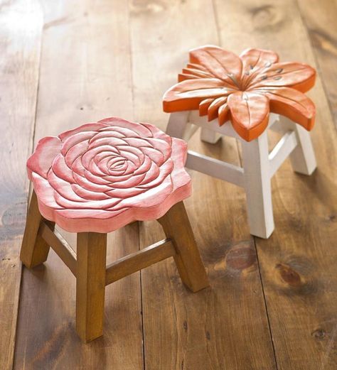 Wooden Footstool, Family Room Furniture, House Essentials, Carved Furniture, Wooden Stools, Dream House Decor, Room Aesthetic, Cool Furniture, Home Decor Furniture