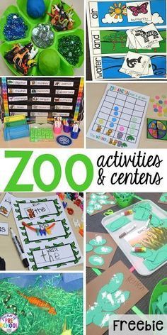 Sensory For Preschool, Zoo Activities Preschool, Zoo Animals Preschool, Zoo Lessons, Preschool Zoo Theme, Preschool Jungle, Zoo Preschool, Activity Kindergarten, Zoo Crafts