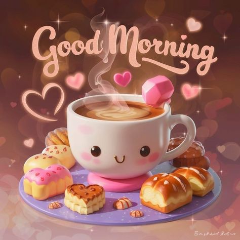 Cute Good Morning Gif, Good Morning Coffee Images, Morning Coffee Images, Good Morning Sweetheart Quotes, Slaap Lekker, Cute Good Morning Quotes, Good Morning Funny, Good Morning Texts, Cute Good Morning