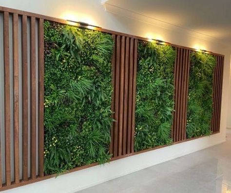 Containers: Select stylish containers that complement your interior design. Consider materials like ceramic, metal, or wood.
Placement: Think about the placement of plants in relation to furniture and decor. Ensure they enhance rather than obstruct the flow of the room.


Hashtags

#IndoorPlants #WallCladding #GreenWall #VerticalGarden #MossWall #PlanterShelves #HangingPlanters #ClimbingPlants #FramedPlants #ReclaimedWood #HerbGarden #LEDPlantWall #ModularPlantWall #InteriorDesign #HomeDecor #P Grass Wall Decor, Interior Plant Design, Artificial Vertical Garden, Green Wall Design, Cafe Exterior, Interior Design Plants, Artificial Green Wall, Garden Wall Designs, Patio Plans