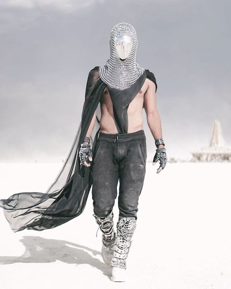 Men’s Burning Man Fashion, Burning Man Festival Outfits Men, Burning Man Outfit Men, Burning Man 2023, Burning Man Fashion Men, Futuristic Costume Men, Festival Costume Ideas, Futuristic Mens Fashion, Estilo Burning Man