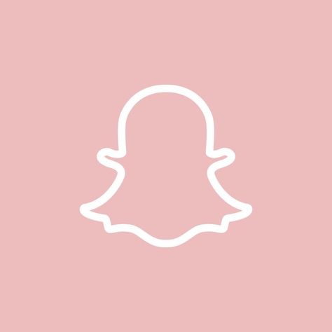 Pink Cute Snapchat Icon, Snapchat Icon Aesthetic Pink, Snapchat Icon Aesthetic, Snapchat Icons, Pink Icons For Apps, App Icon Aesthetic Pink, Snapchat App Icon, Pink Apps, Pink App Icon