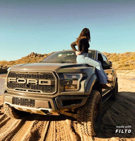 Truck Pictures With Girlfriend, Female Truck Photoshoot, Boyfriend Truck Pictures, Truck Inspo Pics, Photoshoot With Truck Photo Ideas, Posing With Truck, Truck Pics Photo Ideas, Truck Poses Photo Ideas, Truck Photoshoot Woman