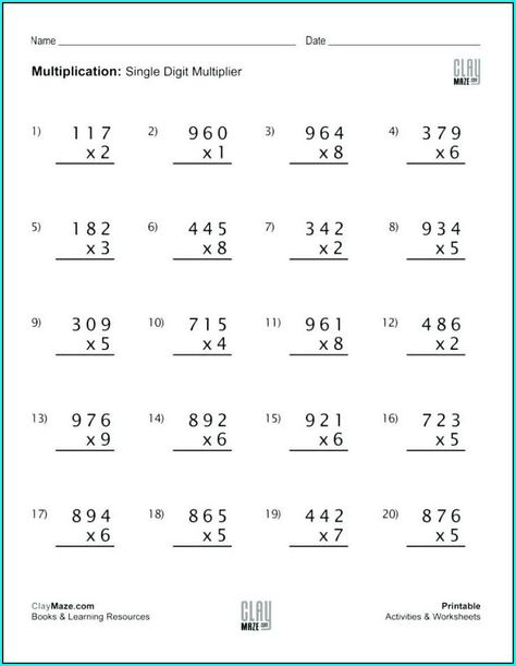 Unique Double Digit Multiplication Worksheets

Help your child practice their multiplication skills with these fun and engaging worksheets. Each worksheet features a variety of problems, so your child can practice different types of multiplication. These worksheets are perfect for helping your child improve their math skills and get ready for the next grade.

#math #worksheets Multiplication Of Integers, Multiplication Practice Worksheets, Double Digit Multiplication, Math Worksheets For Kids, Integers Worksheet, Decimals Worksheets, Multiplication Practice, Multiplication Worksheets, Fractions Worksheets