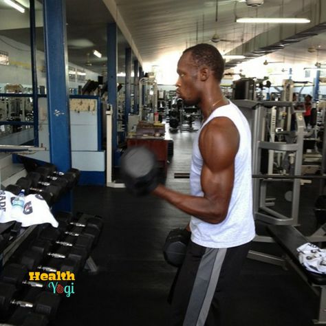 Usain Bolt Body, Usain Bolt Workout, Usain Bolt Training, Usain Bolt Running, Food Schedule, Carrie Underwood Workout, Fast Running, Best Physique, Training Routine