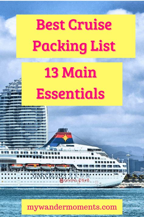 best cruise packing list Medications To Take On A Cruise, Must Pack For Cruise, Must Have For Cruise, Cruise Necessities Packing Lists, Cruise Ship Must Haves, Things You Need For A Cruise, Cruise Must Haves Packing Lists, Cruise Essentials Packing Lists, Cruise List