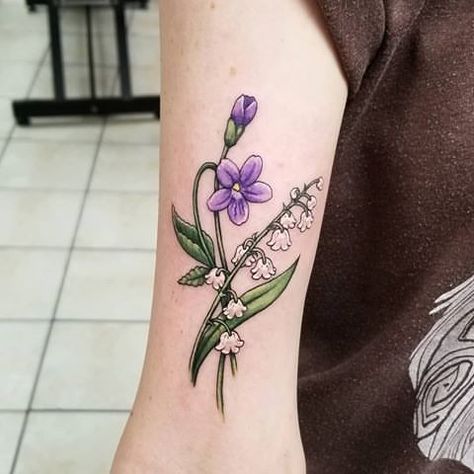 Valley Tattoo, Violet Tattoo, Left Arm Tattoos, Mom Daughter Tattoos, Cuff Tattoo, Tattoo Concepts, Sunflower Tattoos, Tattoos For Daughters, Piercing Tattoo