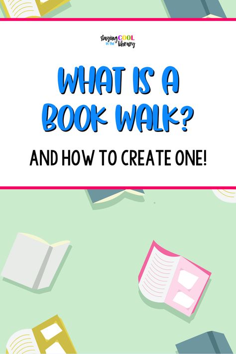 Creative Library Ideas, Story Walk Book Ideas, One Book One School Ideas, Library For Kindergarten, Book Walk Ideas, One School One Book Elementary Ideas, Library Fundraising Ideas, October Library Lessons, Crafts Using Books