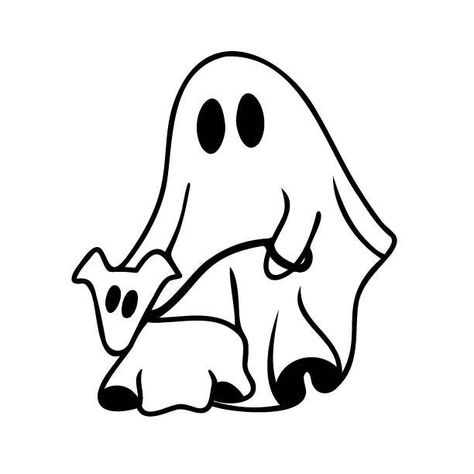 Ghost Walking Dog, Scary Gift, Ghost Walk, Ghost Drawing, Halloween Apparel, Ghost Tattoo, Walking Dog, Ghost Dog, Dog Svg