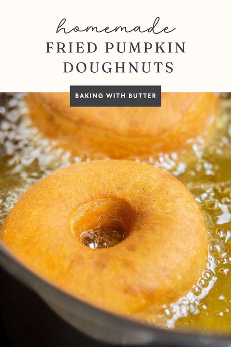 Try these fried pumpkin doughnuts recipes for pillowy treats. Infused with pumpkin flavor and warming spices, they shine with a golden hue and can be tossed in cinnamon-sugar or glazed. Deep Fried Pumpkin Donuts Recipe, Pumpkin Doughnuts Baked, Pumpkin Doughnut Recipe, Fried Doughnut Recipe, Pumpkin Baking Recipes, Fried Pumpkin, Pumpkin Doughnuts, Pumpkin Donuts Recipe, Pumpkin Baking