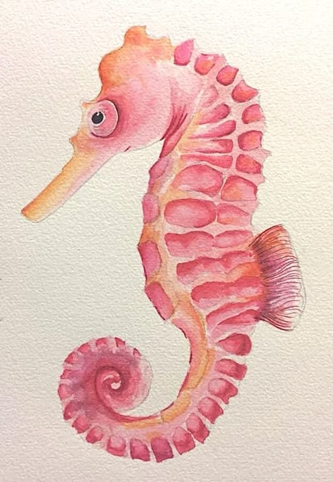 Summer Painting, Sea Horse, Arte Inspo, Art Collage Wall, Art Inspiration Painting, Painting Art Projects, My Trip, Pottery Painting, Young Artist