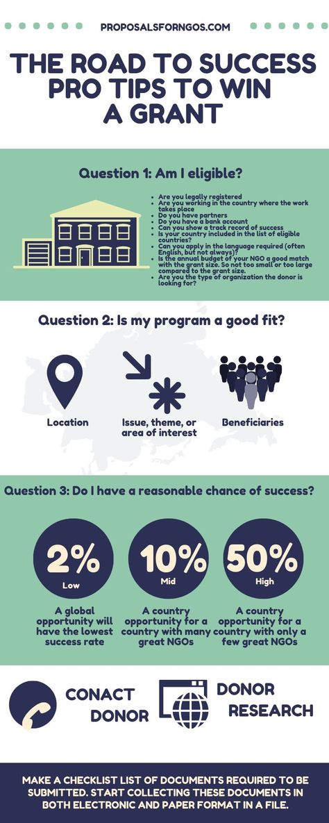 You have been alerted to a funding opportunity that might just be the right fit for your NGO. There are thousands of funding opportunities published by donors around the world each year. Where to start to ensure success? Let us help you make a good start. This guide will help you do two important things:     1. Guide you in your decision whether it makes sense to apply.    2.  If you do apply, provide tips and tricks to increase the chance of success. #proposalsforngos #proposalwriting #fundrasi Executive Director Nonprofit, Grant Writing Non Profit, How To Start A Non Profit Organization, Non Profit Business Plan, Fundraising Ideas Non Profit, Non Profit Fundraising, Nonprofit Grants, Grant Proposal Writing, Start A Non Profit