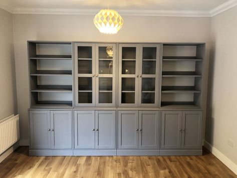 Bookcase Cabinet Wall Units, Dining Room Units Storage, Ikea Havsta Built In, Ikea Havsta Dining Room, Havsta Ikea Living Room, Display Units Living Room, Wall Cupboards Living Room, Ikea Dining Room Storage, Havsta Ikea Ideas