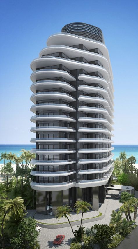 Foster + Partners Release Images of Luxury Condo in Miami Faena House, Miami Architecture, Foster Partners, Miami Houses, Miami Real Estate, Tadao Ando, Norman Foster, Ludwig Mies Van Der Rohe, Renzo Piano