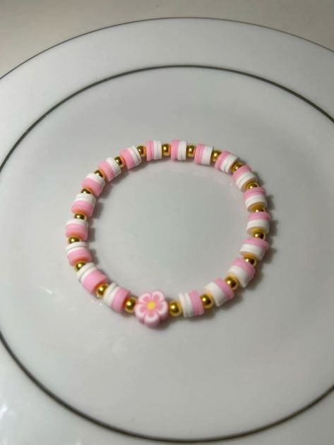 Cute Beaded Bracelet Ideas, Pulseras Kandi, Make Clay Beads, Bracelet Business, Bracelets To Make, Colorful Bead Bracelets, Clay Bracelets, Clay Bead Necklace, Preppy Bracelets