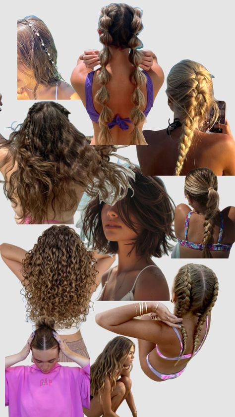 #hair #summeraesthetic #tsitp #hairstyles #sunny Summer Aesthetic, Sunnies, Hairstyles, Hair Styles, Hair