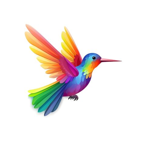 A colorful bird with a rainbow colored w... | Premium Photo #Freepik #photo #hummingbird #humming-bird #bird #flat-design Paint Therapy, Butterfly Tattoos Images, Bird Clipart, Shoulder Tattoos, Humming Bird, Shirt Art, Colorful Bird, Stay Inspired, Silhouette Art