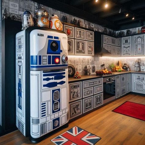 Star Wars Dining Room, Star Wars House, Star Wars Bar, Star Wars Basement, Star Wars Kitchen, Diy Bar Cart, Star Wars Room, Star Wars Decor, High Ground