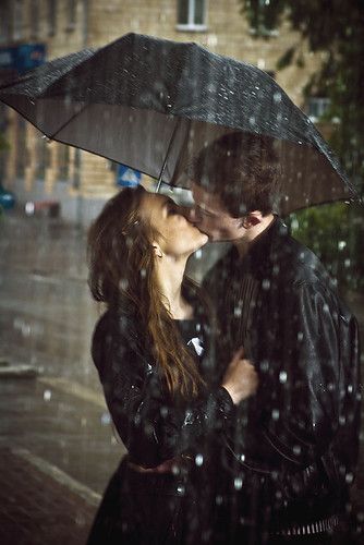 Kissing In The Rain Pictures, Photos, and Images for Facebook, Tumblr, Pinterest, and Twitter Under An Umbrella, Cute Kiss, I Love Rain, Kissing In The Rain, Under The Rain, Love Rain, Under My Umbrella, Singing In The Rain, Walking In The Rain