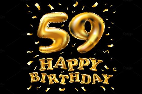 Happy Birthday 20 Years, Happy Birthday 26, Happy 59th Birthday, 3d Illustration Design, Happy Birthday 20, 59 Birthday, 59th Birthday, Birthday 20, Happy 20th Birthday