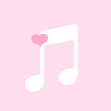 Pastel Pink Icons:), Heart App, Kawaii App, App Store Icon, Pink Music, Cute App, Ios App Icon Design, Iphone Photo App, Iphone Wallpaper App