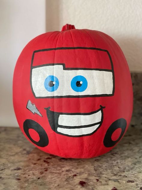 Disney Pumkin Painting, Buzz Ball Pumpkin Painting, 49ers Pumpkin Painting, Lighting Mcqueen Pumpkin Painting Ideas, Tow Mater Pumpkin Painting, Disney Inspired Pumpkin Painting, Lightning Mcqueen Painted Pumpkin, Music Pumpkin Painting, Mater Pumpkin Painting