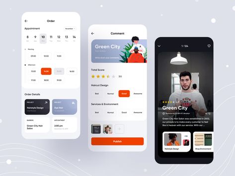 Hairstyle App by Jasonlol Dashboard Mobile, Ux Design Mobile, Hairstyle App, App Home Screen, Medical App, Ui Ux App, Movie App, Mobile App Design Inspiration, App Home