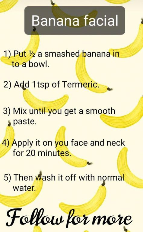 Banana Facial, Fruit Facial, Homemade Skincare, Banana Face Mask, Balance Life, Banana Benefits, Diy Beauty Treatments, Skincare 101, Natural Skin Care Remedies