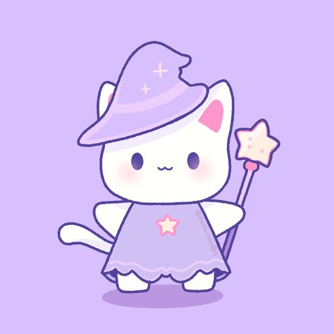 Cut kawaii kiki dressed up as a witch #kawaii #cutekawaii #doodleart #catart Kawaii Tarot, Melody Little Mermaid, Chibi Bunny, Kawaii Witch, Kiki Dress, Cat Stands, Cute Animal Drawings Kawaii, Kawaii Chibi, Vintage Collage