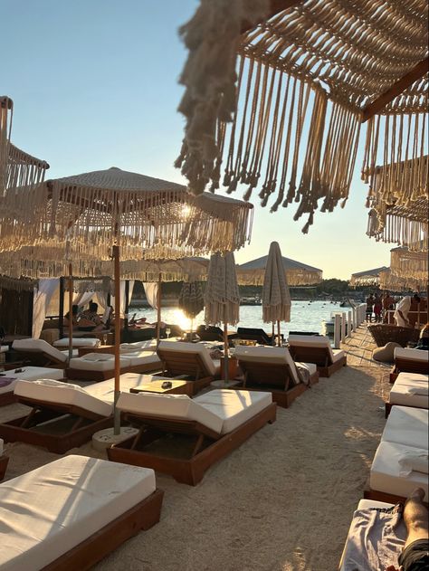 Beach Clubs Tulum, Tulum Beach Club, Beach Club Aesthetic, Beige Vibe, Ibiza Beach Club, Europe Beaches, Food Doctor, Nikki Beach, Ibiza Beach