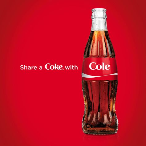 i would share a coke with cole any day!! ;] Coca Cola Store, Share A Coke, World Of Coca Cola, Coca Cola Bottles, Coke Cola, Coke Bottle, Coca Cola Bottle, Soy Sauce Bottle, Champagne Bottle