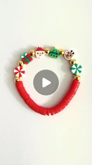 Happy OC Beads on Instagram: "Christmas Party Bracelet🎅🎄❤️

#merry #merrychristmas #happyholidays #holidayseason #hohoho #santa #santaclaus #christmas #christmasbracelet 

#beadbuddies #beadedjewelry #heishibeads #heishibracelets #beadedbracelet #handmade #claybeads #claybracelet #claybeadedbracelets #bracelets #bead #beads #beaded #tutorial #ideas #designs #easy #patterns #smallbusiness #smallbusinessowner" Handmade Bracelets Tutorial, Bracelets Bead, Easy Patterns, Tutorial Ideas, Clay Bracelet, Instagram Christmas, Christmas Bracelet, Heishi Beads, Bracelet Tutorial