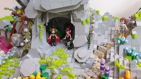 Lego Elves Moc, Lego Elves Dragons, Goblin Village, Dragon Sanctuary, Lego Elves, Lego Medieval, Lego Land, Awesome Lego, Amazing Lego Creations