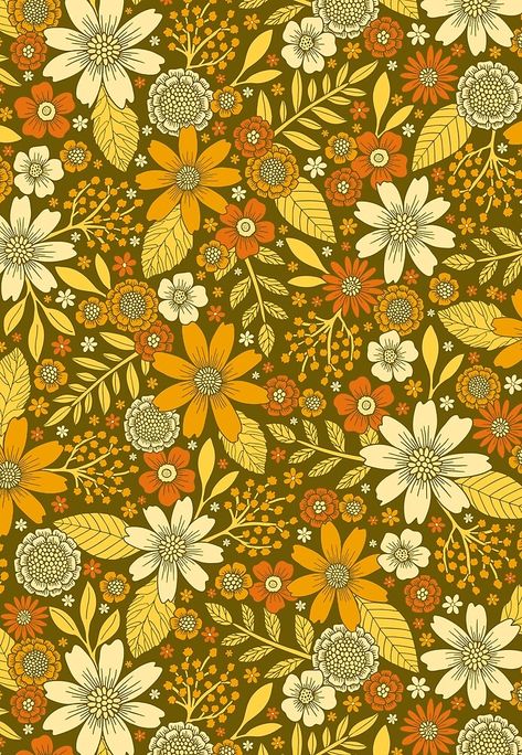 1970s Wallpaper, Dark Purple Background, Flowers Orange, Cute Christmas Wallpaper, 70s Floral, Hippie Wallpaper, Flower Art Images, Flower Phone Wallpaper, Orange Background