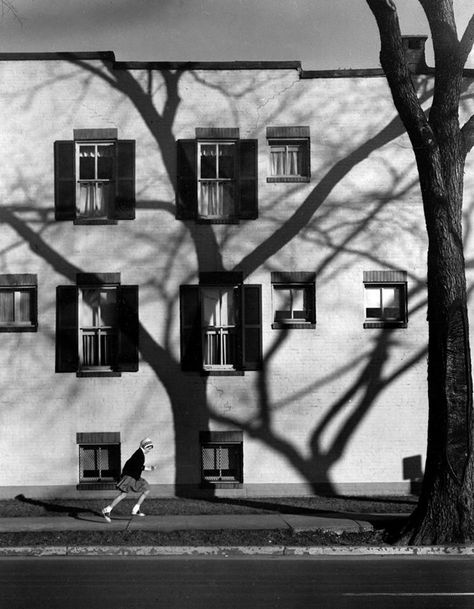 A. Aubrey Bodine - Girl in a Hurry. 1957 Andre Kertesz, Robert Frank, Bw Photography, Great Photographers, Chesapeake Bay, In A Hurry, Street Photo, Bw Photo, Black And White Pictures