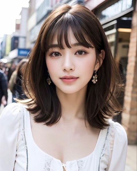 Top 28 Korean Hairstyles 2024 - Revamp Your Style with Chic Looks! - divagaze.com Shoulder Length Hair, Length Hair, Shoulder Length, Brown Hair, Your Style, Bangs, Hairstyles, Hair