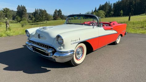 1955 Oldsmobile 98 Starfire Convertible for Sale at Auction - Mecum Auctions 1955 Oldsmobile, Monterey California, New Roads, New Motorcycles, Mecum Auction, Monterey, Online Auctions, Convertible, Auction