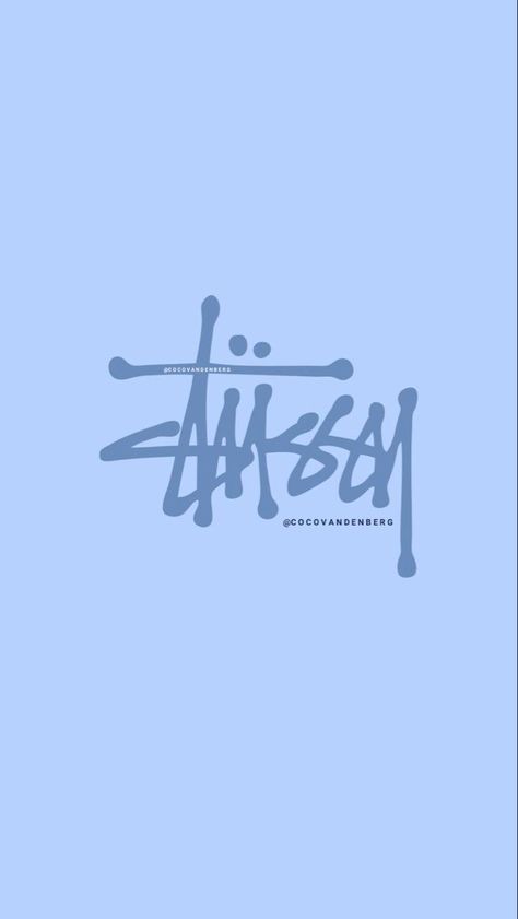 Blue Stussy Wallpaper, Stussy Logo Wallpaper, Stussy Aesthetic Wallpaper, Stussy Wallpaper Iphone, Stüssy Aesthetic, Stussy Aesthetic, Essentials Wallpaper, Plakat Design Inspiration, Stussy Wallpaper