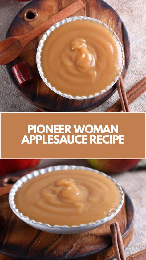 Pioneer Woman’s applesauce is made with mixed apple varieties, apple juice, lemon juice, brown sugar, and cinnamon, creating a tasty treat that takes 35 minutes to prepare! Pioneer Woman Applesauce, Home Made Applesauce Recipes, Strawberry Applesauce Recipes, Apple Butter Made With Applesauce, Canned Apple Recipes, Red Delicious Apple Recipes, Home Made Applesauce, Pioneer Woman Desserts, Applesauce Recipes