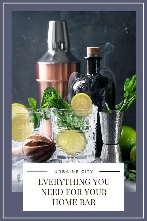 Here are the essential spirits and liquors, fresh ingredients, bitters and syrups you need as well as bar tools for a perfect home bar that won't cost a fortune Alcohol Spirits, Home Bar Essentials, Orange Syrup, Lemon Syrup, Orange Wedges, Cherry Cocktail, Bar Essentials, Grand Marnier, Tonic Water