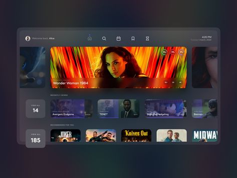 Tv Website Design, Tv Program Design, Movie App Ui Design, Music App Wireframe, Music Streaming App, Movie Search, Food Web Design, Tv App, Tv Design