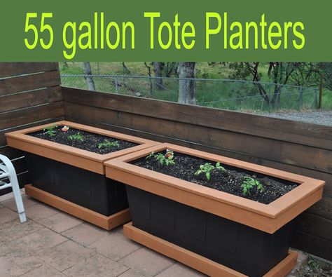 Pallet Flower Box, Tomato Planter, Building Raised Beds, Rectangle Planters, Vegetable Planters, Diy Garden Fountains, Small Patio Garden, Garden Workshops, 55 Gallon