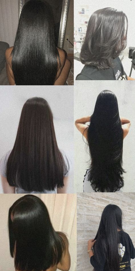 Straightened Hair Aesthetic, How To Get Straight Hair Naturally, Straight Hair Aesthetic, Straight Hair Products, Dark Red Hair With Brown, Wedding Hairs, Pin Straight Hair, 4b Hair, Natural Straight Hair